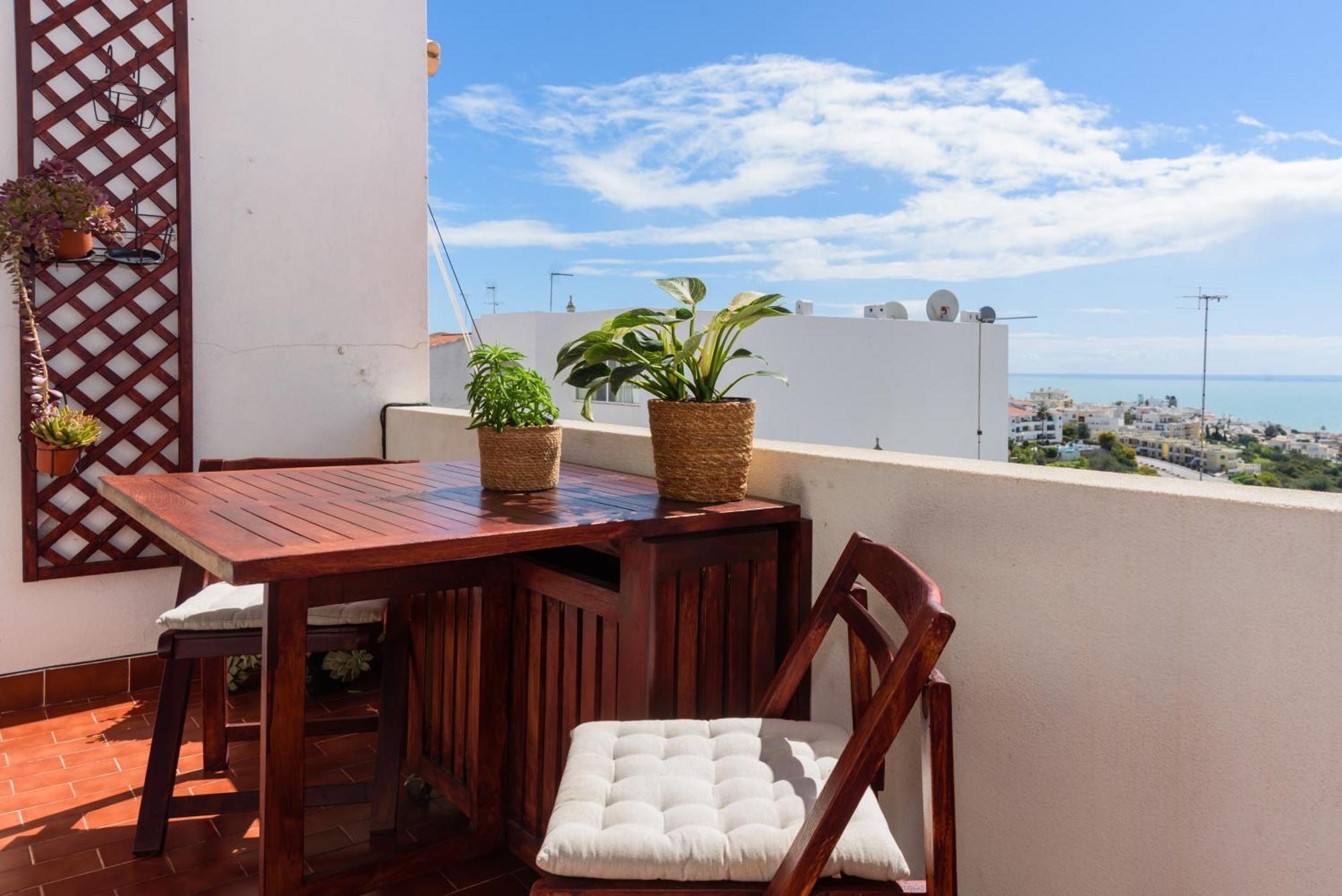 Hillside Studio With Sea View & Fibre Internet Албуфейра Екстериор снимка